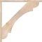 Ekena Millwork Olympic Block Smooth Bracket w/ Offset Brace, Douglas Fir, 3 1/2"W x 40"D x 40"H BKT0402X40X40OLY05SDF - alternate 3